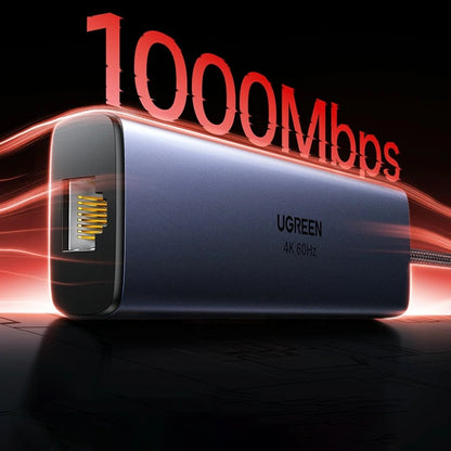 Hub USB-C UGREEN CM512 (75643), 6σε1, Γκρι