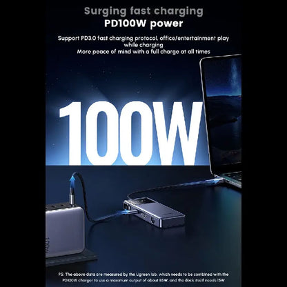 Hub USB-C UGREEN CM888 (45155) Uno, 6in1, Γκρι