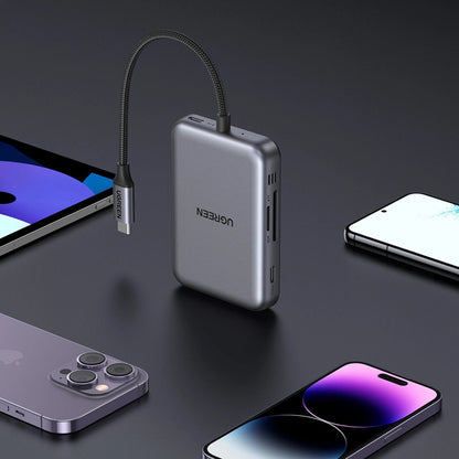 Hub USB-C UGREEN CM896 (65759), 7in1, Γκρι