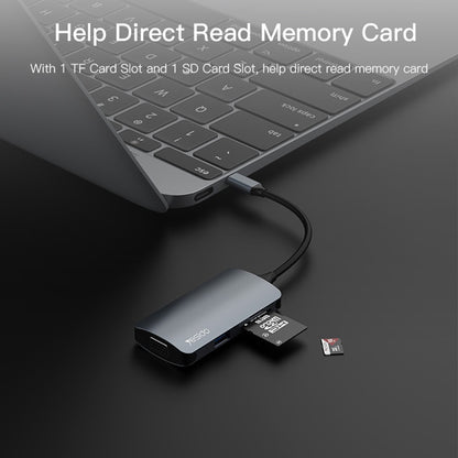 Yesido HB16 USB-C Hub, 7in1, Gray