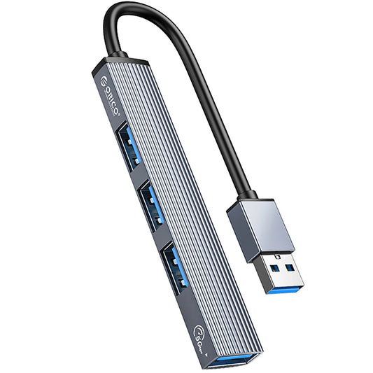 Orico AH-A13 USB Hub, 1 x USB-A 3.0 - 3 x USB-A, Gray