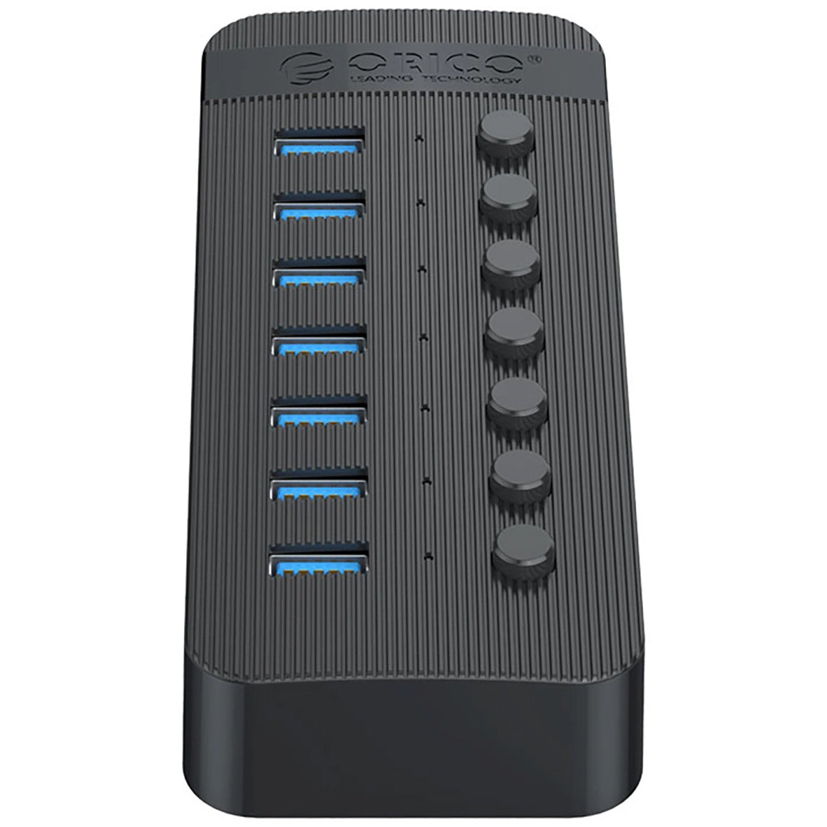 Orico CT2U3-7AB USB Hub, 7 x USB-A 3.0, Black