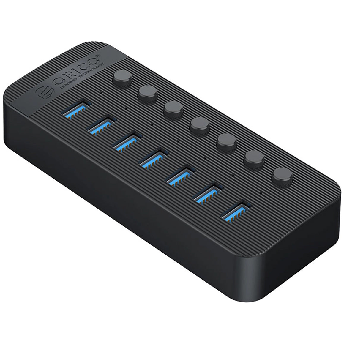 Orico CT2U3-7AB USB Hub, 7 x USB-A 3.0, Black
