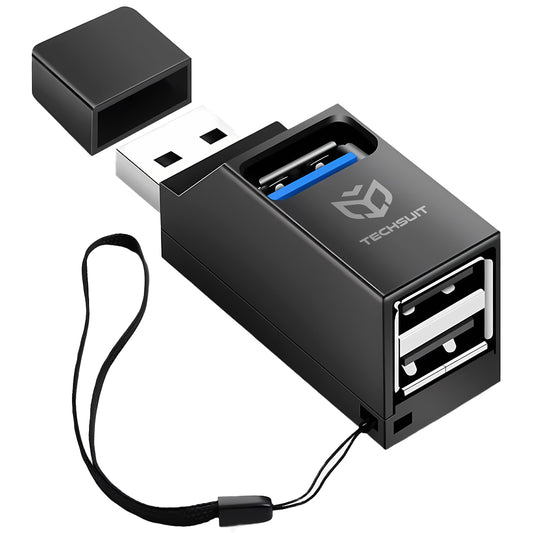 Hub USB Techsuit H11 EchoLink, 3σε1, Μαύρο