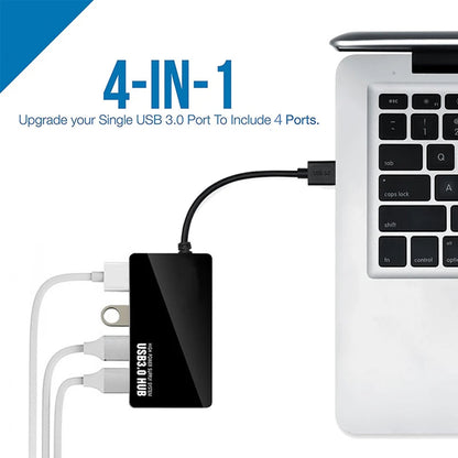 Hub USB Techsuit H15 QuantumNode, 4in1, Μαύρο