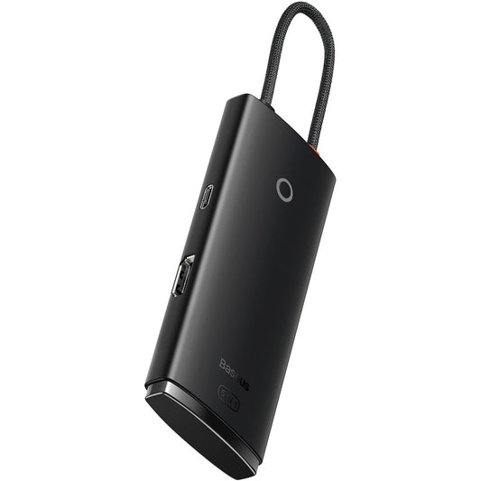 Hub USB-C Baseus Lite, 3 X USB-A 3.0 - USB-C - HDMI, Μαύρο WKQX040001