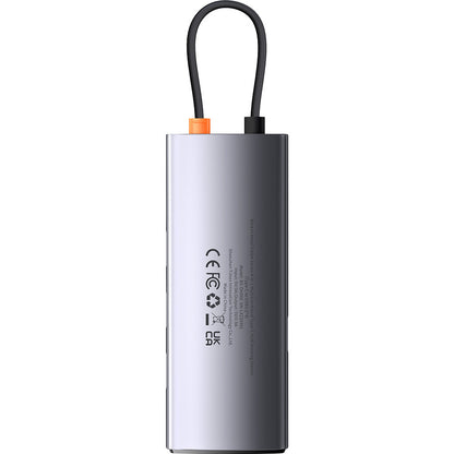 Hub USB-C Baseus Metal Gleam, 4 x USB-A 3.0, Γκρι WKWG070013