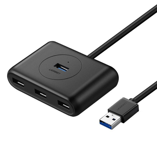 UGREEN CR113 USB Hub, 4 x USB-A 3.0, 1m, Black