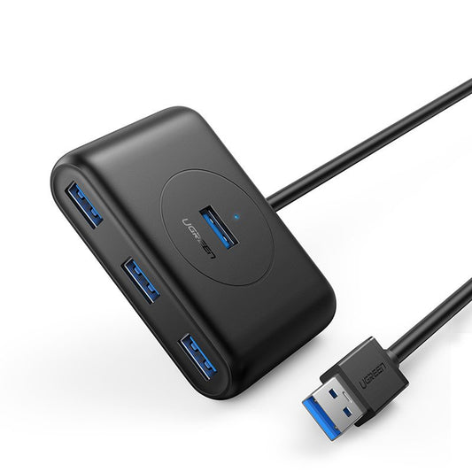 UGREEN CR113 USB Hub, 4 x USB-A 3.0, 1m, Black