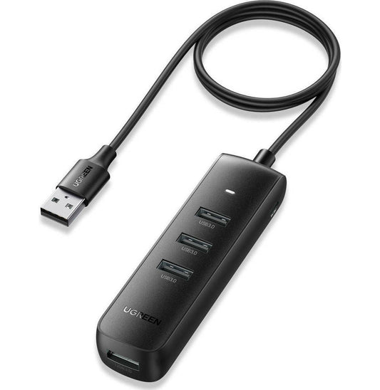 UGREEN CM416 USB Hub, 4 x USB-A 3.0, 1m, Black