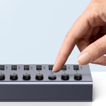 Hub USB UGREEN CM481, 7 x USB-A 3.0, Γκρι