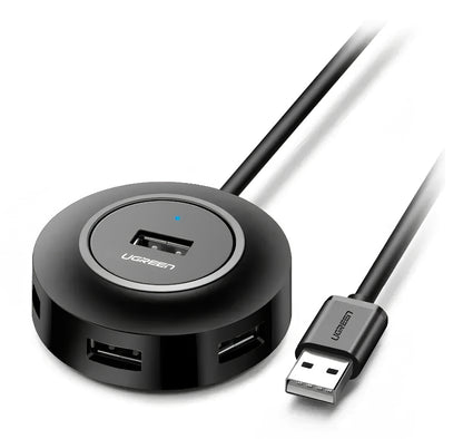 USB Hub UGREEN CR106, 4 x USB-A, 1m, Μαύρο