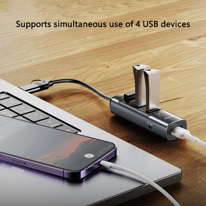 Hub USB / USB-C Yesido HB20, 5in1, Γκρι