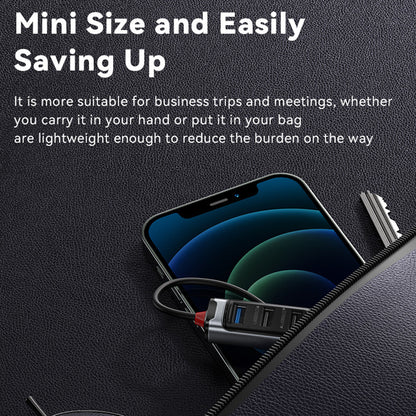 USB / USB-C Hub Yesido HB21, 5in1, Gray