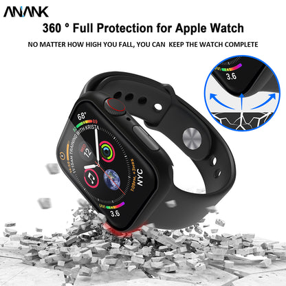 Anank Screen Guard Case for Apple Watch Series 7 41mm, Black