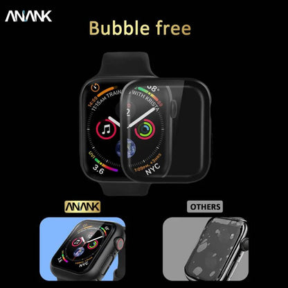 Anank Screen Guard Case for Apple Watch Series 7 45mm, Black
