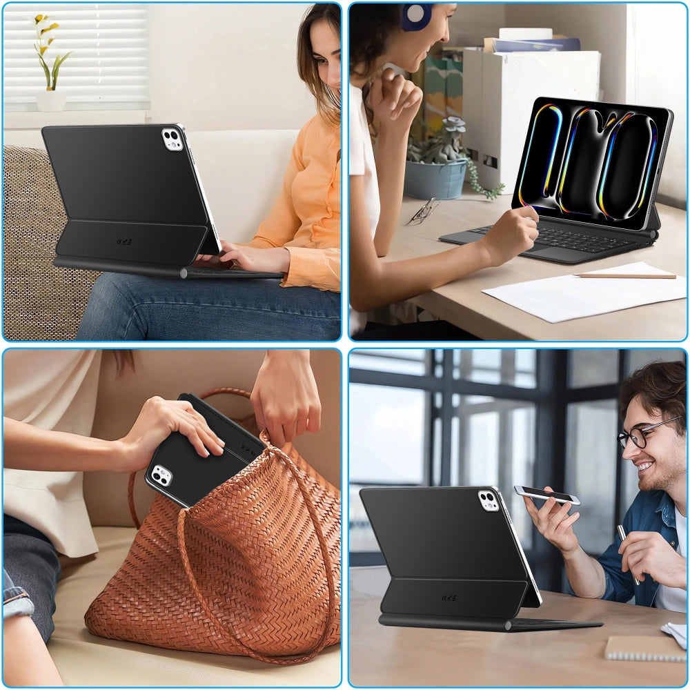 Θήκη με Πληκτρολόγιο για Apple iPad Pro 13 (2025) / (2024), Tech-Protect, SmartCase Magnetic, Μαύρη