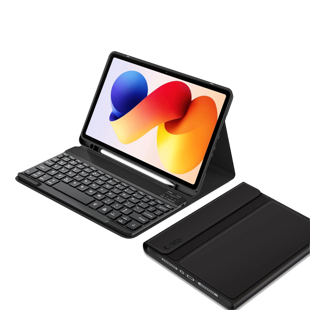 Θήκη με Πληκτρολόγιο για Xiaomi Poco Pad M1 / Redmi Pad 2 Pro, Tech-Protect, SC PEN, Μαύρη
