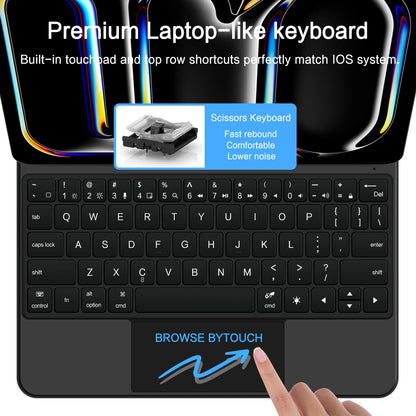 Θήκη με Πληκτρολόγιο για Apple iPad Pro 13 (2025) / (2024), Tech-Protect, SmartCase Magnetic, Μαύρη