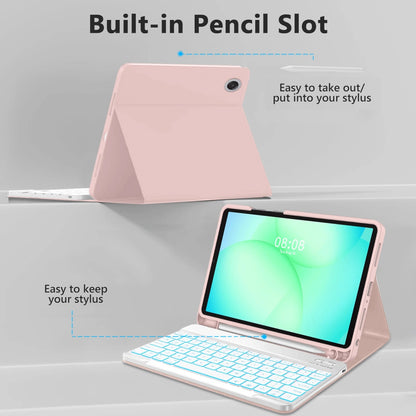 Θήκη με Πληκτρολόγιο για Samsung Galaxy Tab A11+ / Tab A9+, Tech-Protect, SC PEN, Ροζ