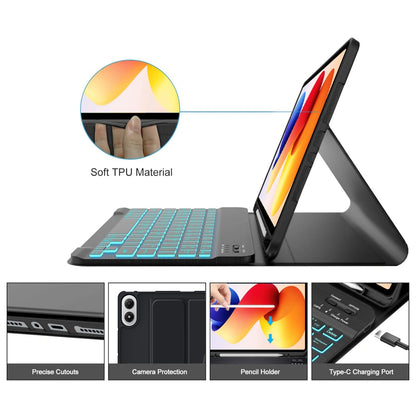 Θήκη με Πληκτρολόγιο για Xiaomi Poco Pad M1 / Redmi Pad 2 Pro, Tech-Protect, SC PEN, Μαύρη