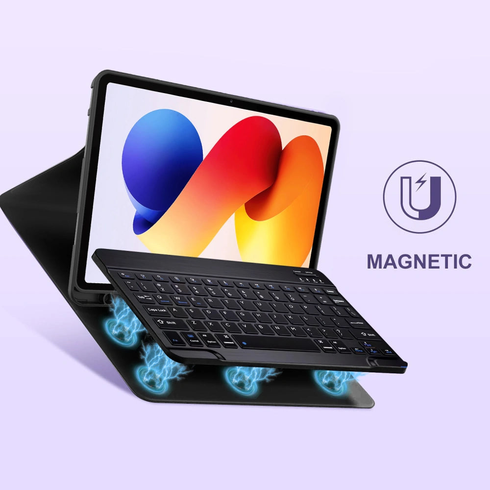 Θήκη με Πληκτρολόγιο για Xiaomi Poco Pad M1 / Redmi Pad 2 Pro, Tech-Protect, SC PEN, Μαύρη