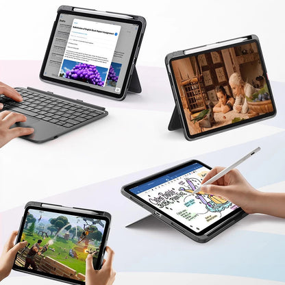 Θήκη με Πληκτρολόγιο για Apple iPad Air 11 (2026) / iPad Air 11 (2025) / Air 11 (2024) / Air (2022) / Air (2020), ESR, Flex, Γκρι