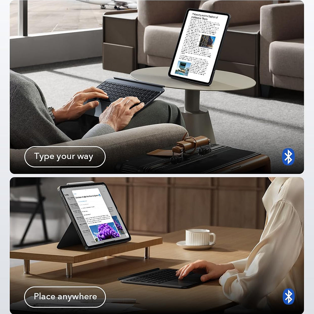 Θήκη με Πληκτρολόγιο για Apple iPad Air 13 (2025) / Air 13 (2024), ESR, Shift, Γκρι