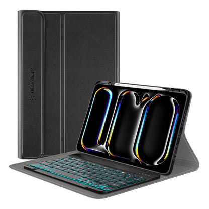 Θήκη με Πληκτρολόγιο για Apple iPad Pro 11 (2024), Techsuit, CozyTab, Μαύρο