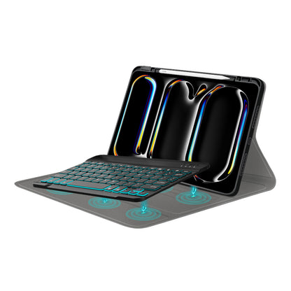 Θήκη με Πληκτρολόγιο για Apple iPad Pro 11 (2024), Techsuit, CozyTab, Μαύρο