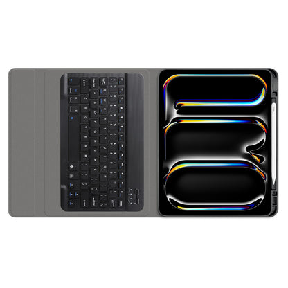 Θήκη με Πληκτρολόγιο για Apple iPad Pro 11 (2024), Techsuit, CozyTab, Μαύρο
