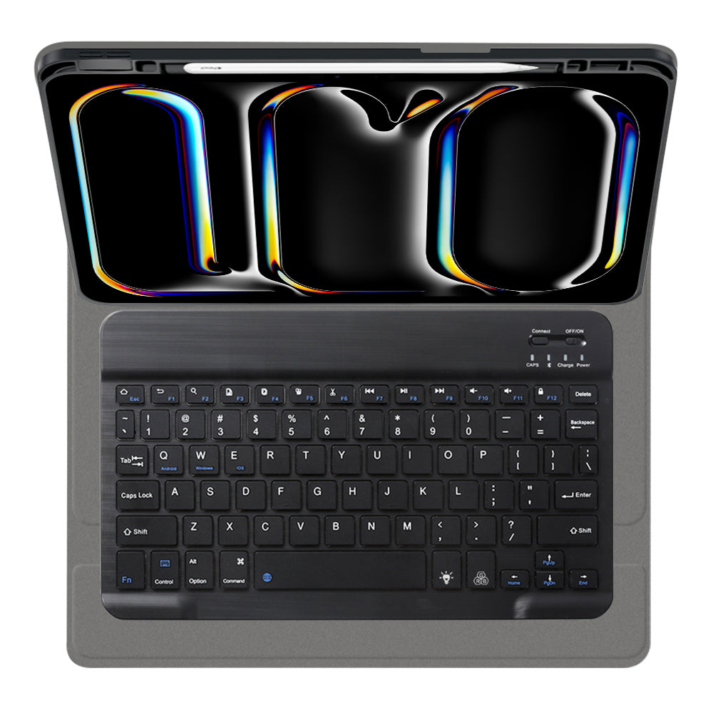 Θήκη με Πληκτρολόγιο για Apple iPad Pro 11 (2024), Techsuit, CozyTab, Μαύρο