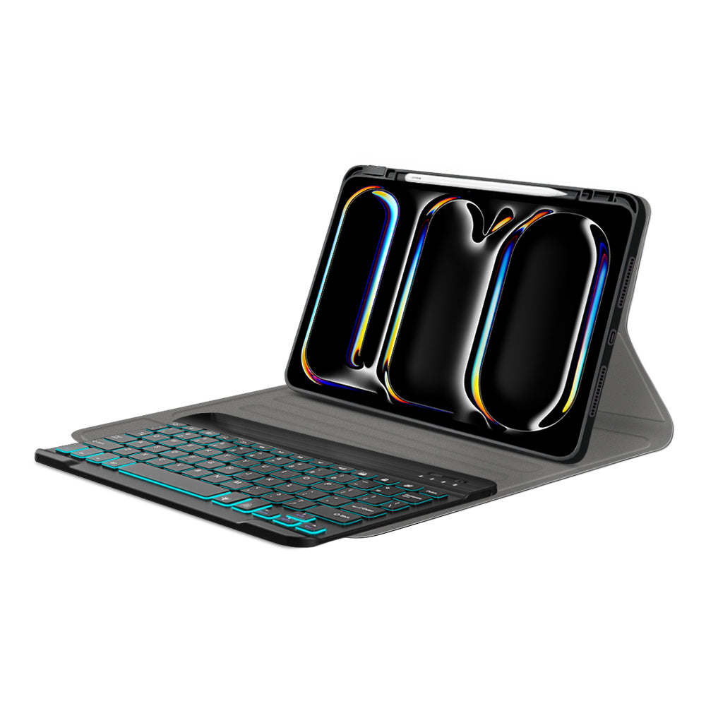 Θήκη με Πληκτρολόγιο για Apple iPad Pro 11 (2024), Techsuit, CozyTab, Μαύρο