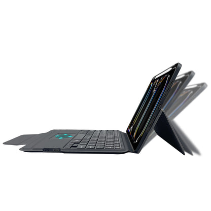 Θήκη με Πληκτρολόγιο για Apple iPad Pro 11 (2024), Techsuit, KeyTab Pro, Μαύρο