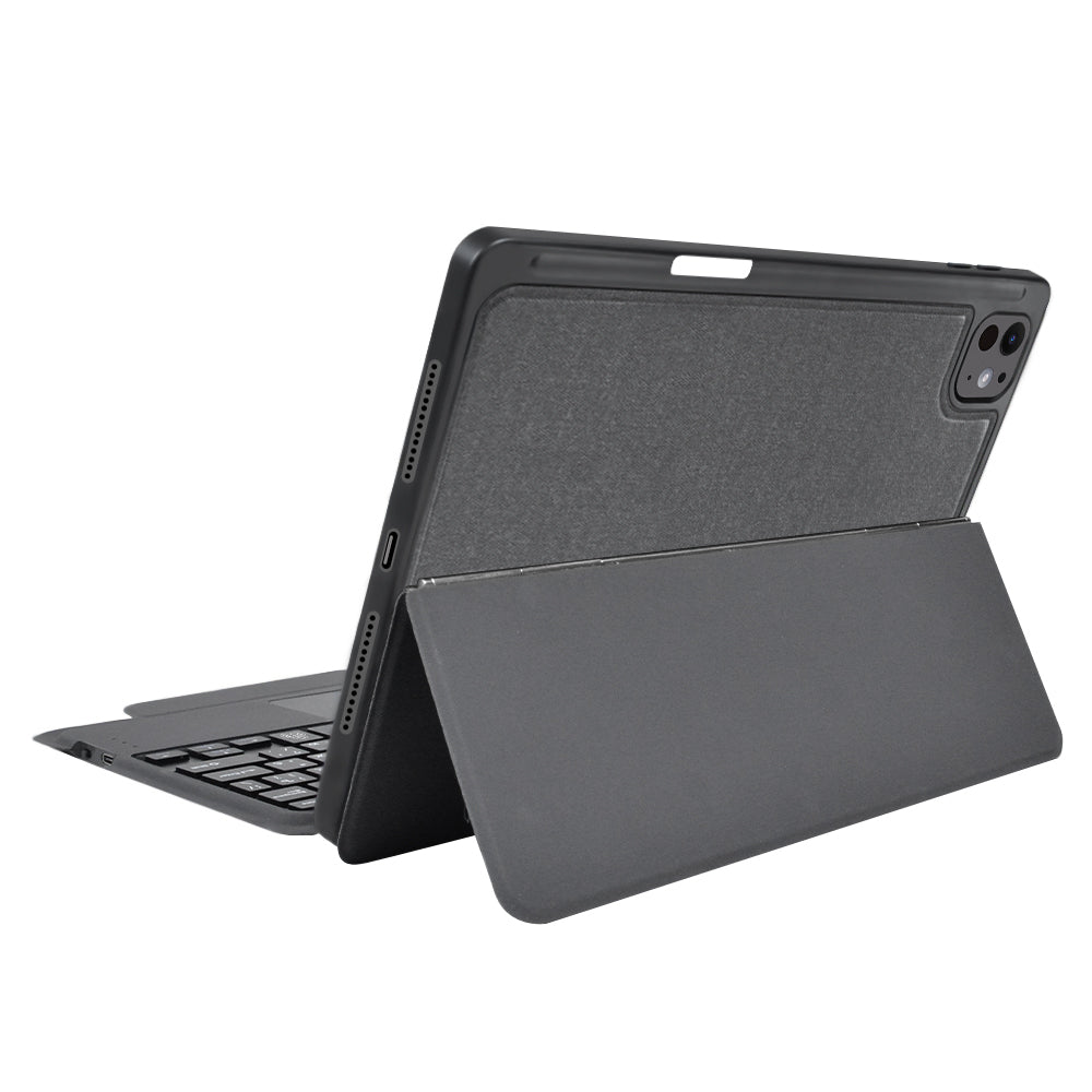 Θήκη με Πληκτρολόγιο για Apple iPad Pro 11 (2024), Techsuit, KeyTab Pro, Μαύρο