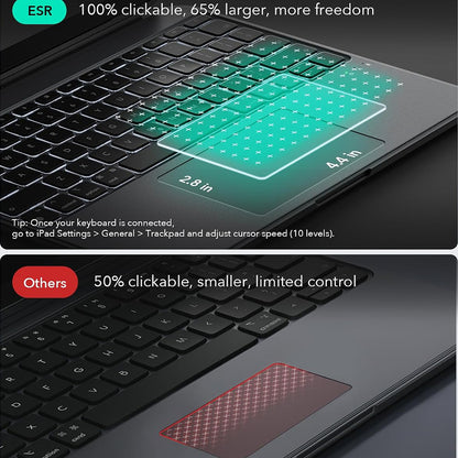 Θήκη με Πληκτρολόγιο για Apple iPad Pro 13 (2024), ESR, Shift, Γκρι