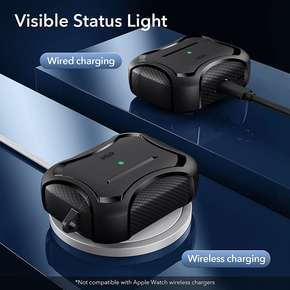 Θήκη ESR Cyber Armor Tough για Apple AirPods Pro Series, Μαύρη