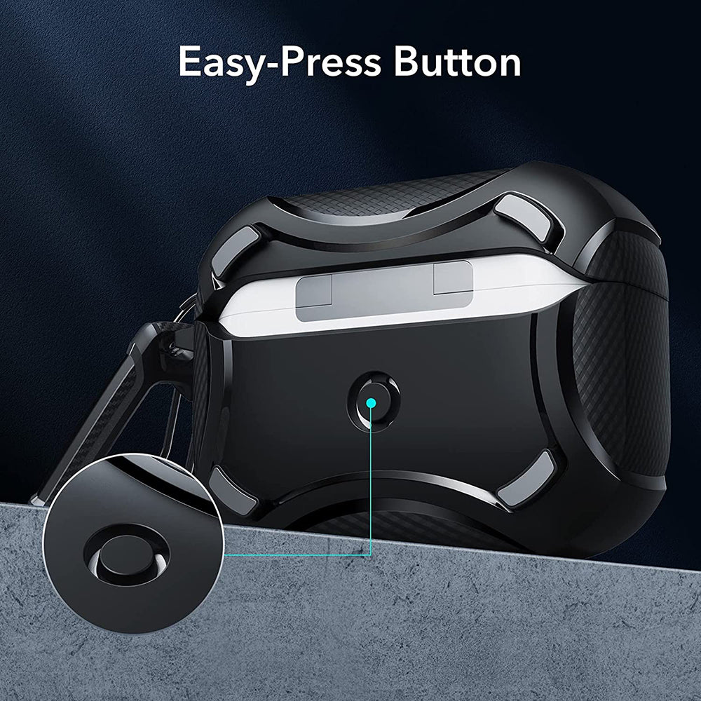 Θήκη ESR Cyber Armor Tough για Apple AirPods Pro Series, Μαύρη
