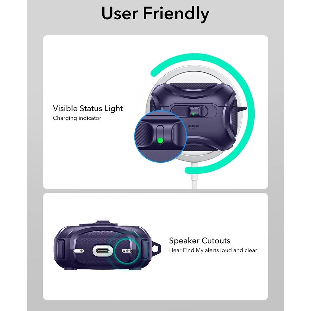 Θήκη ESR Cyber FlickLock για Apple AirPods Pro 3, Μωβ