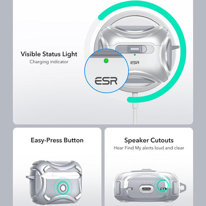 Θήκη ESR Cyber για Apple AirPods Pro Series, Γκρι