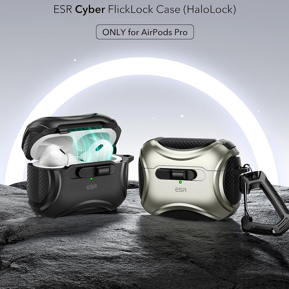 Θήκη ESR Cyber για Apple AirPods Pro Series, Μαύρη