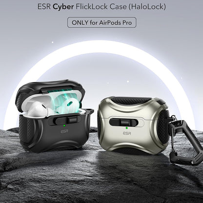 Θήκη ESR Cyber για Apple AirPods Pro Series, Μαύρη