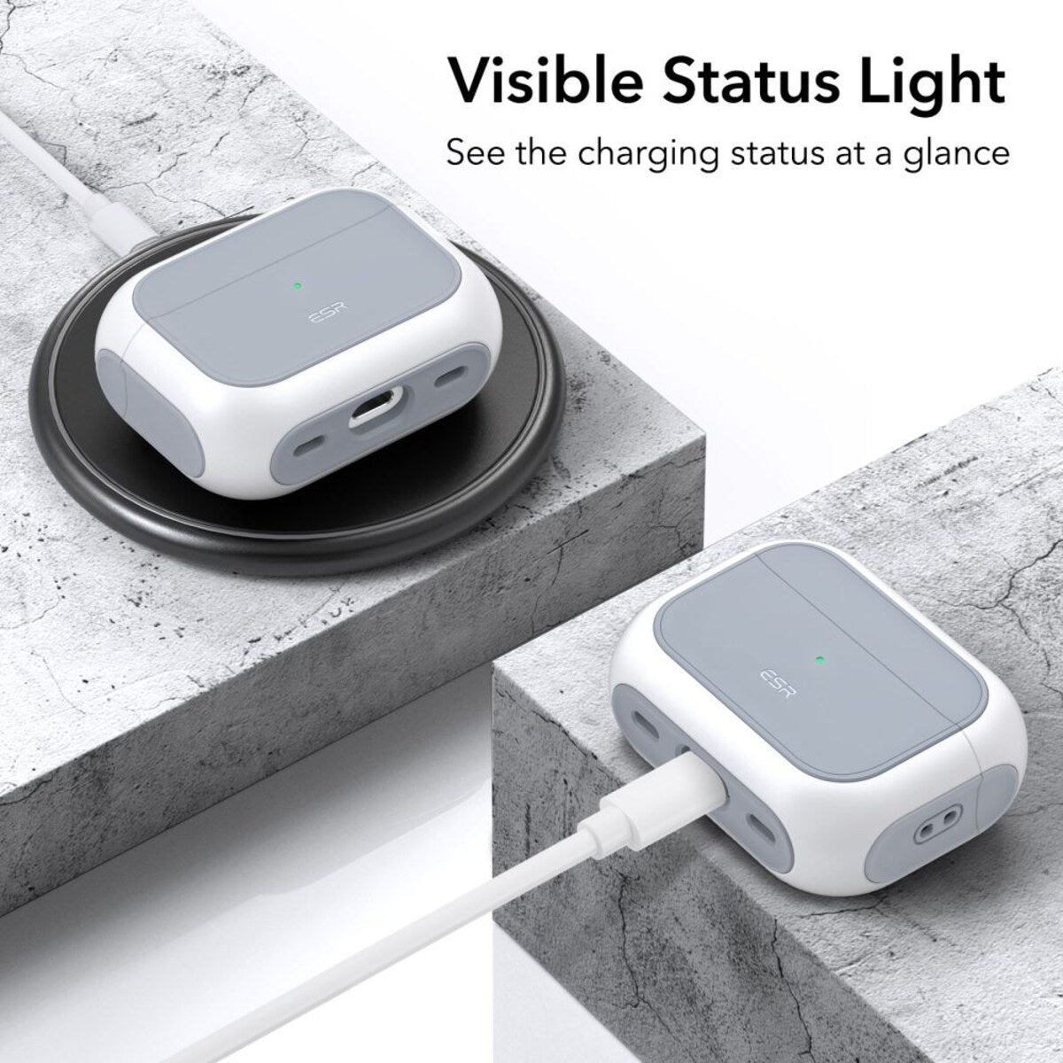 Θήκη ESR Orbit Hybrid για Apple Airpods Pro 3, Λευκή