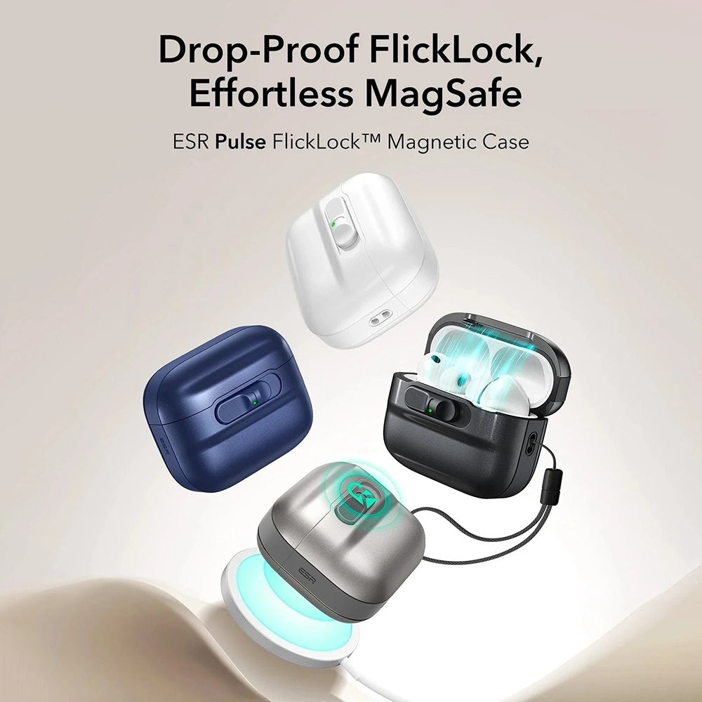 Θήκη ESR Pulse Magnetic FlickLock για Apple AirPods Pro 3, Μαύρη