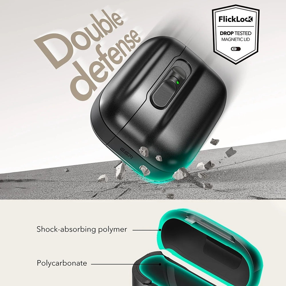 Θήκη ESR Pulse Magnetic FlickLock για Apple AirPods Pro 3, Μαύρη