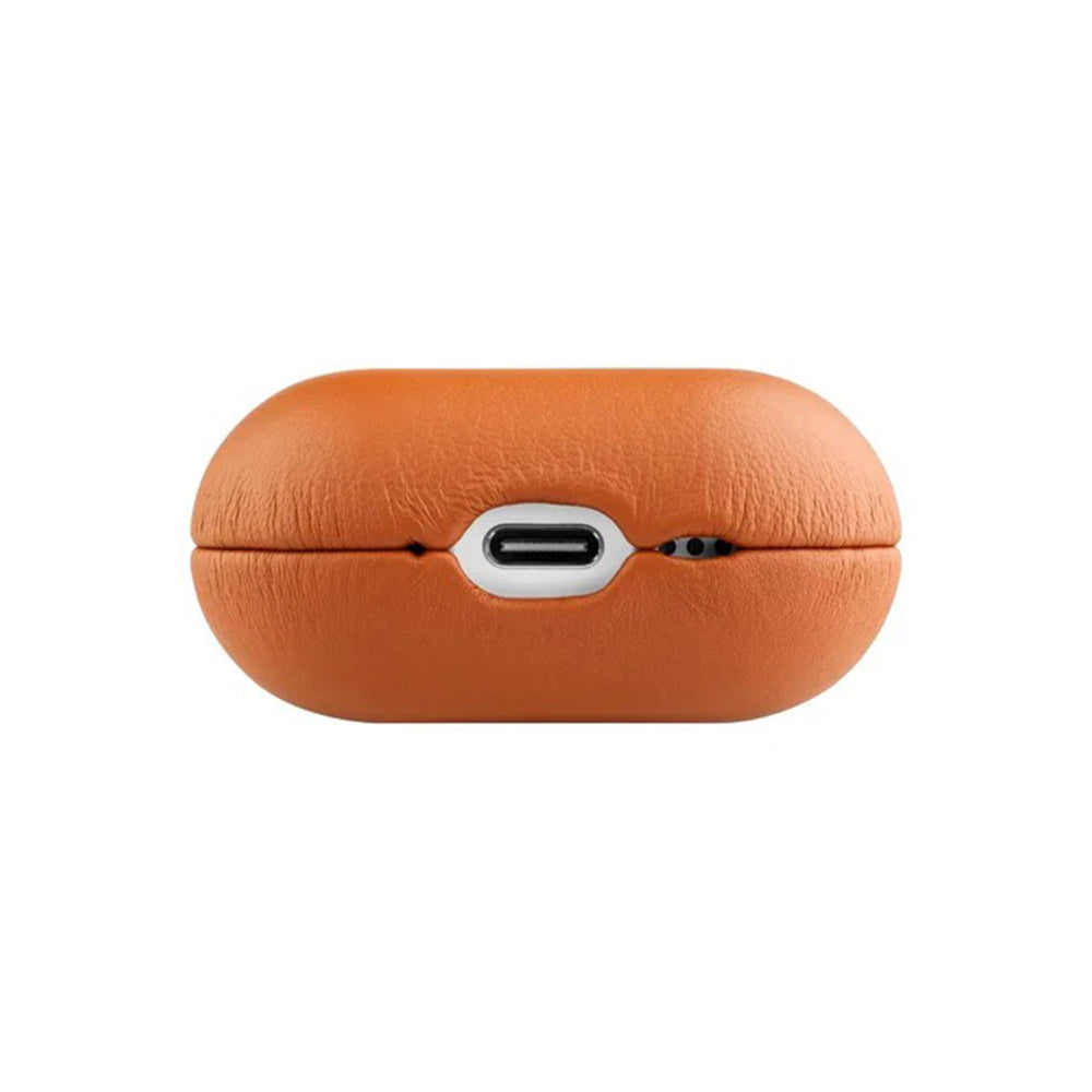 Θήκη Fixed PodsLeather για Apple AirPods 4, Καφέ