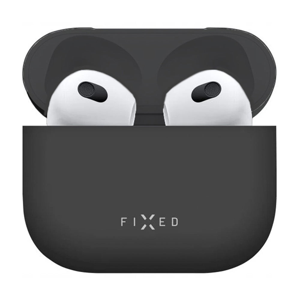 Θήκη Fixed Silky για Apple AirPods 4, Μαύρη