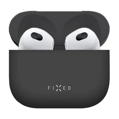 Θήκη Fixed Silky για Apple AirPods 4, Μαύρη