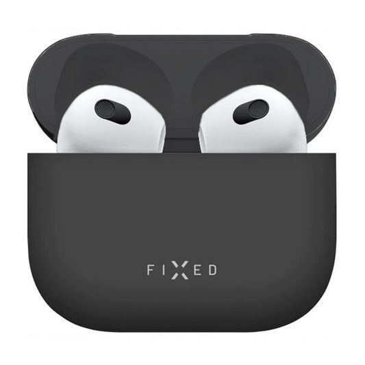 Θήκη Fixed Silky για Apple AirPods 4, Μαύρη