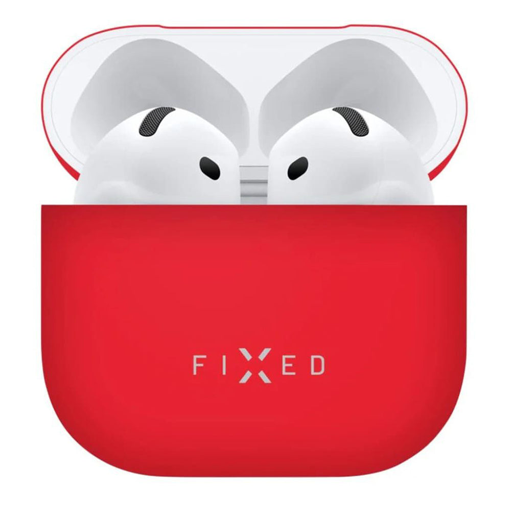 Θήκη Fixed Silky για Apple AirPods 4, Κόκκινη